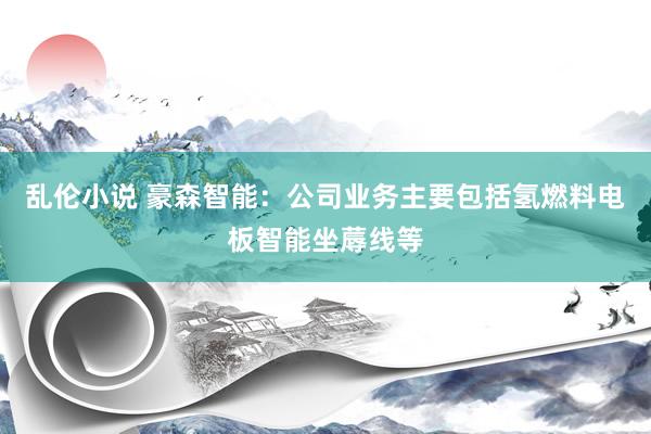 乱伦小说 豪森智能：公司业务主要包括氢燃料电板智能坐蓐线等
