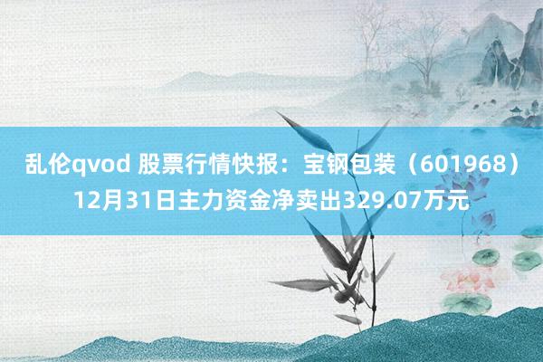 乱伦qvod 股票行情快报：宝钢包装（601968）12月31日主力资金净卖出329.07万元
